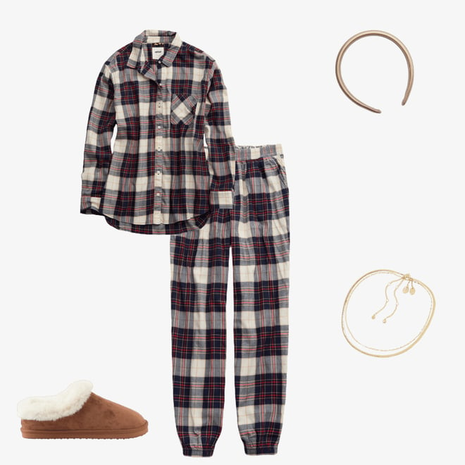 Aerie Off Duty Flannel Jogger PJ