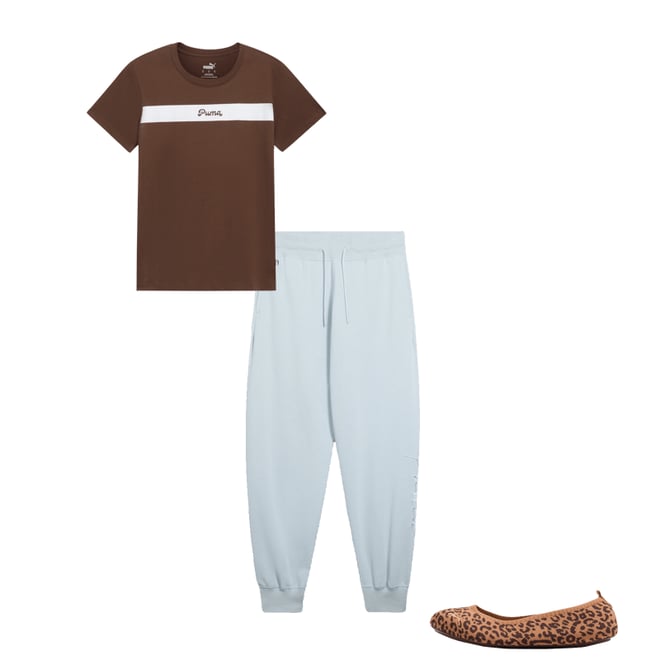 Puma sweatpants womens leopard sale