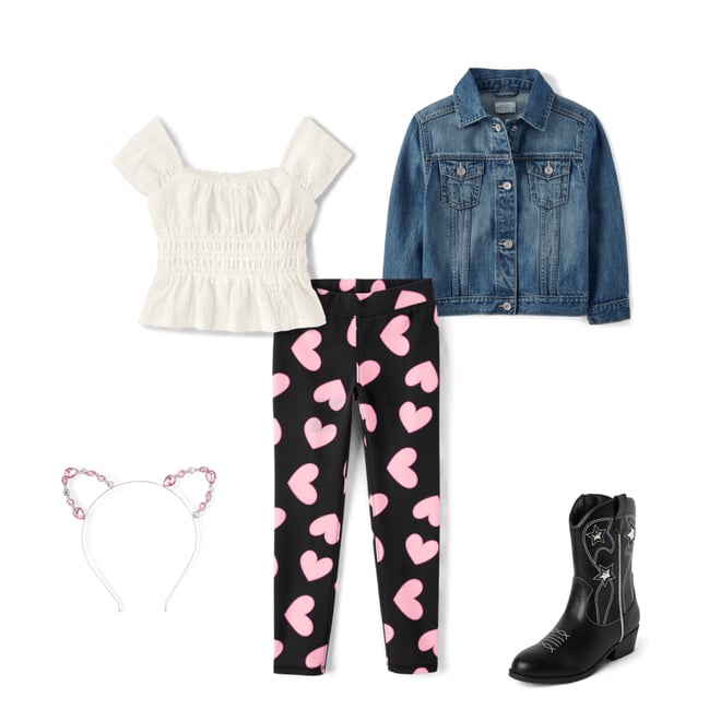 2nd bundle featuring 4 items which compliment Girls Jeweled Cat Ears Headband