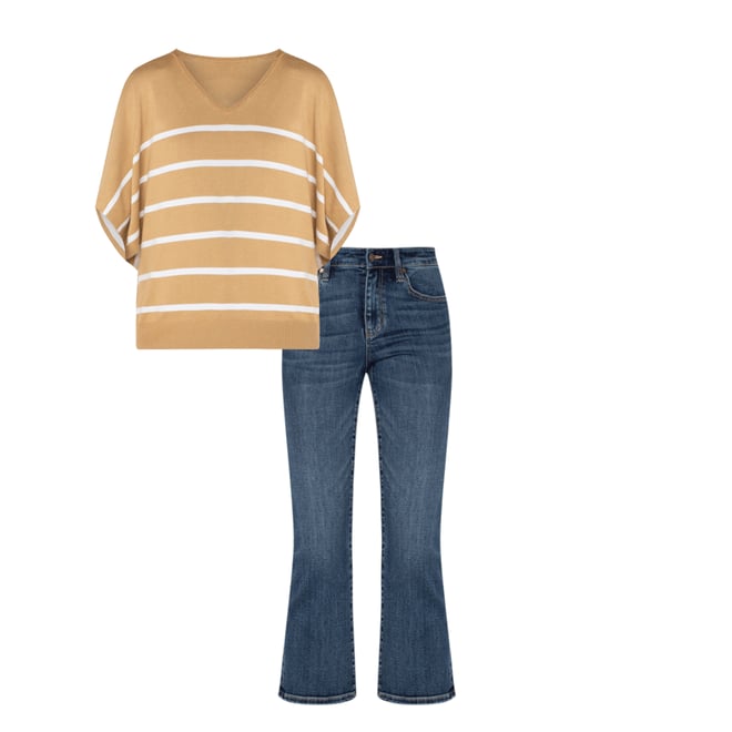 3rd bundle featuring 1 items which compliment Short Sleeve Dolman V-Neck Sweater