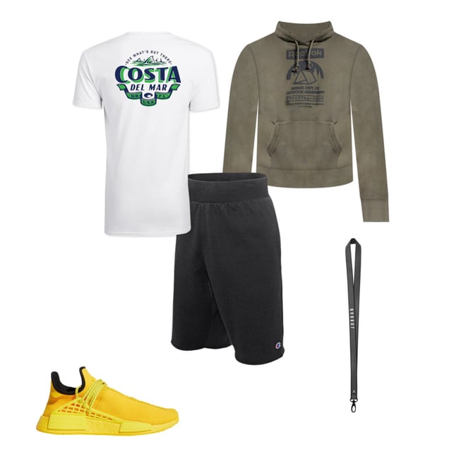 black and white champion outfit