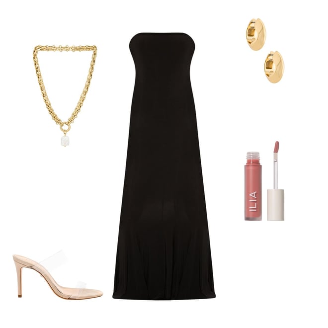 x REVOLVE Strapless Fishtail Gown