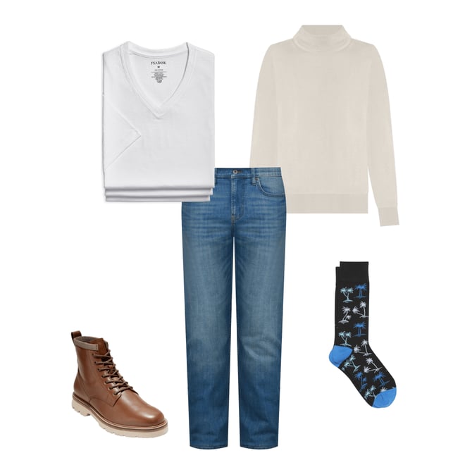 Jos. A Bank Merino Wool Mock Neck Sweater Jos. A. Bank Comfort Stretch Sweaters Jos A Bank