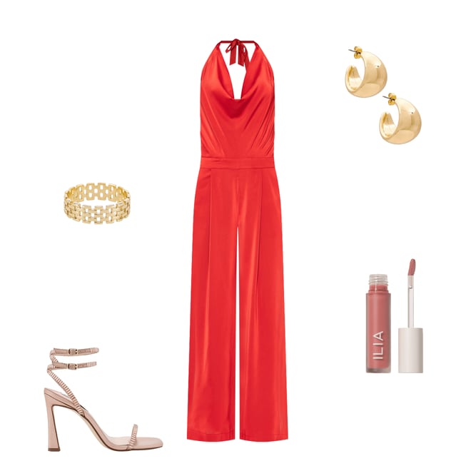 3rd bundle featuring 4 items which compliment Halter Jumpsuit