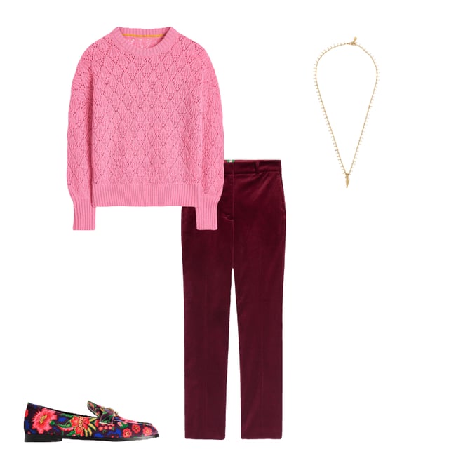 Kew Velvet Pants-Cabernet | Boden USA