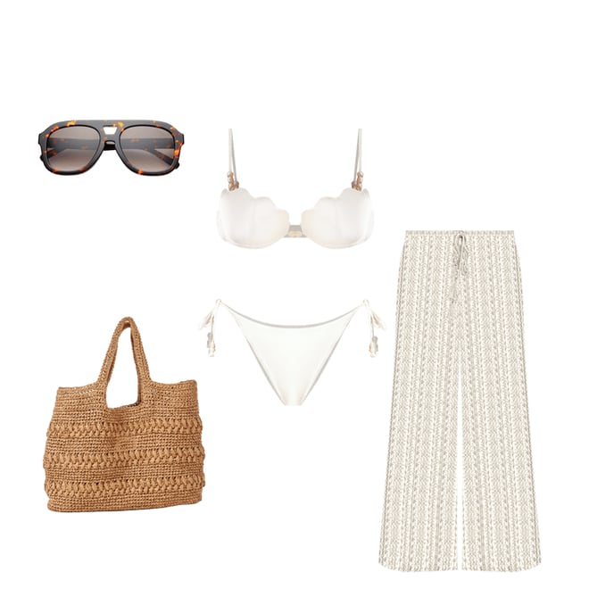 6th bundle featuring 4 items which compliment Sunrise Shell Bikini Top