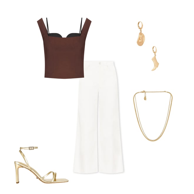 4th bundle featuring 4 items which compliment Anessa Petite Undone Hem Jeans in Tonal