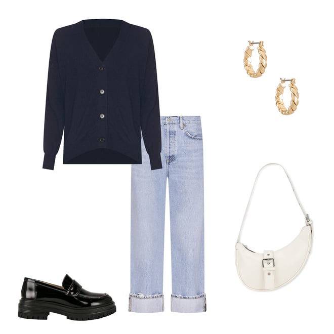 4th bundle featuring 4 items which compliment Fran Low Slung Easy Straight Jeans