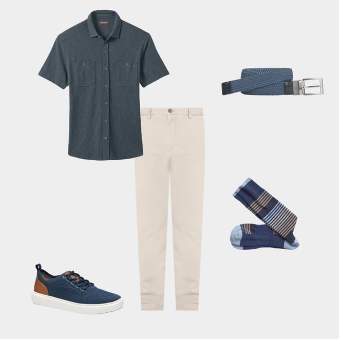 5th bundle featuring 4 items which compliment First In Comfort Heather Stripe Socks