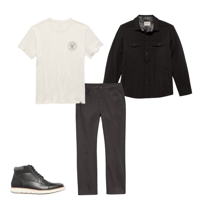 1st bundle featuring 3 items which compliment  Chapin Flannel-Lined Quilted Jacket - Black