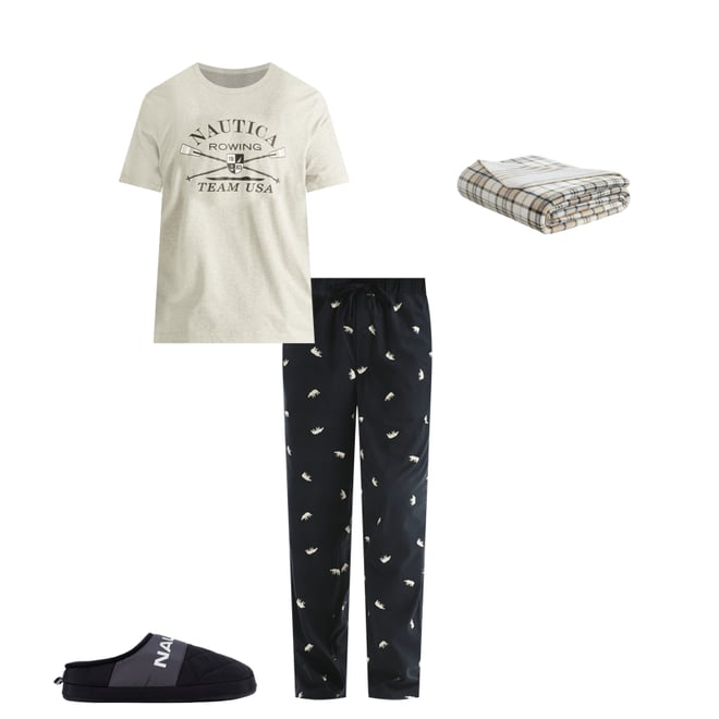 Nautica destino Sleepwear Mens Cotton Comfy