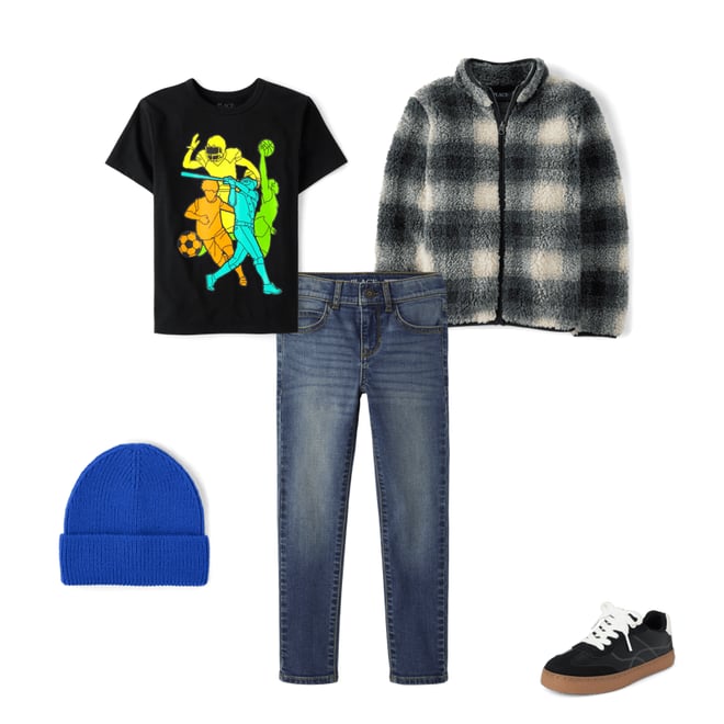 7th bundle featuring 4 items which compliment Boys Skinny Jeans
