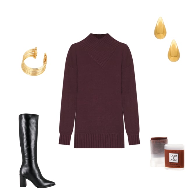1st bundle featuring 4 items which compliment Dessa Chunky Knit Sweater Dress
