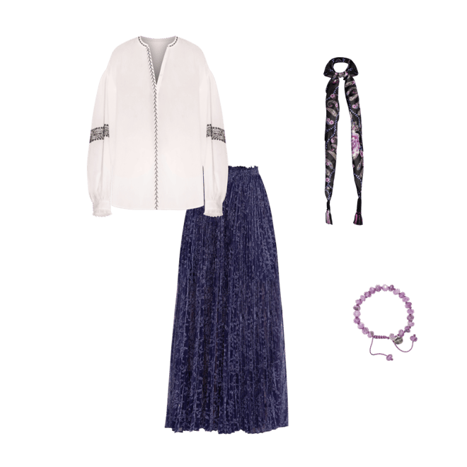 Buy MONTEE PLEATED MAXI SKIRT | Johnny Was