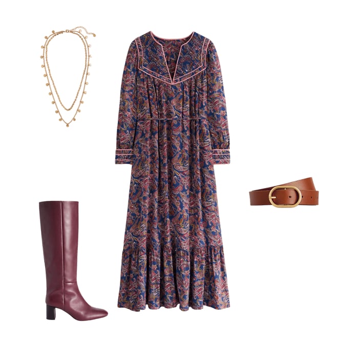 Yoke maxi dress hotsell