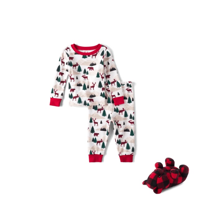 5th bundle featuring 1 items which compliment Baby And Toddler Matching Family Mountain Snug Fit Cotton Pajamas