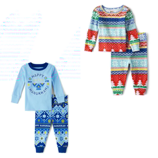 The children's place hanukkah pajamas hotsell