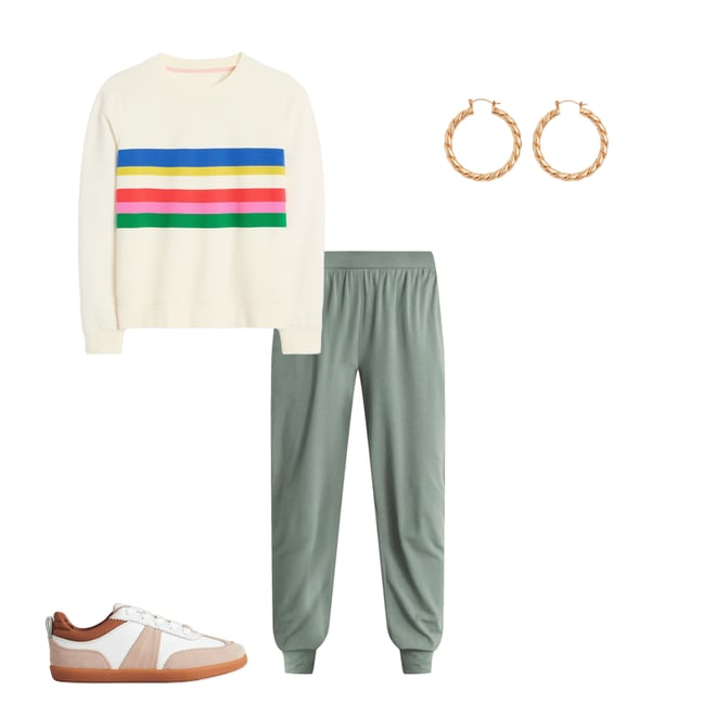 Hareem Jersey Sweatpants-Alder | Boden USA Hareem Jersey Sweatpants-Alder | Boden USA