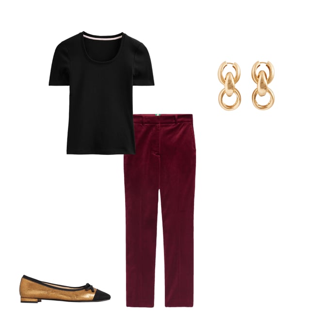 Kew Velvet Pants-Cabernet | Boden USA Kew Velvet Pants-Cabernet | Boden USA
