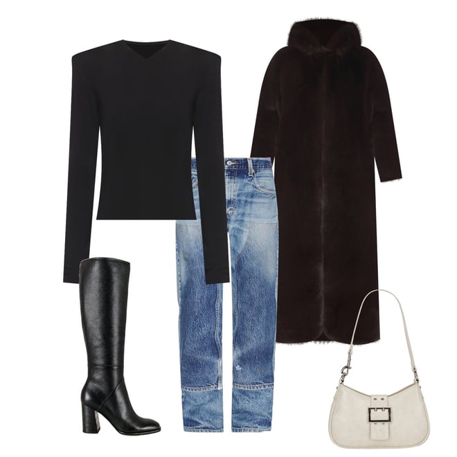 GIUSEPPE DI MORABITO Faux Fur Coat in Brown | REVOLVE
