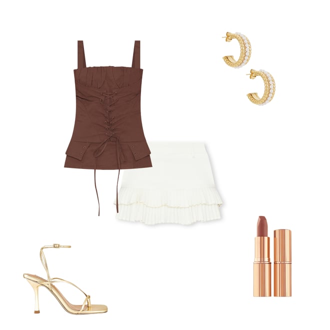 3rd bundle featuring 4 items which compliment Double Ruffle Mini Skort