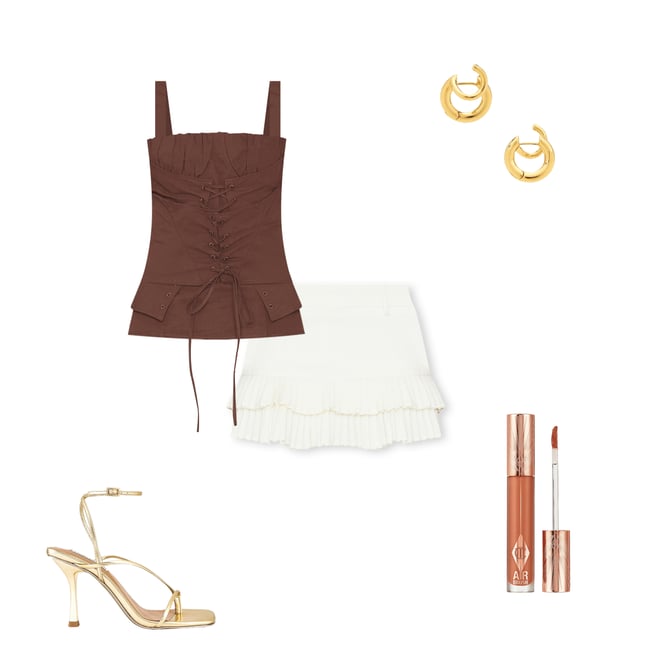 Double Ruffle Mini Skort