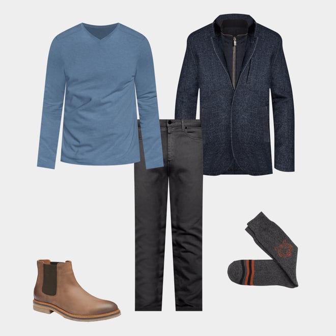 3rd bundle featuring 4 items which compliment Calder Chelsea Boot