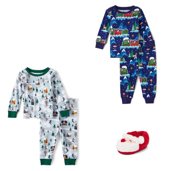 Unisex Baby And Toddler Matching Family Christmas Long Sleeve Ski Cabin Print Snug Fit Cotton Pajamas WHITE The Children s Place CA