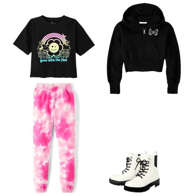 1st bundle featuring 3 items which compliment Tween Girls Fleece Cropped Zip Up Hoodie