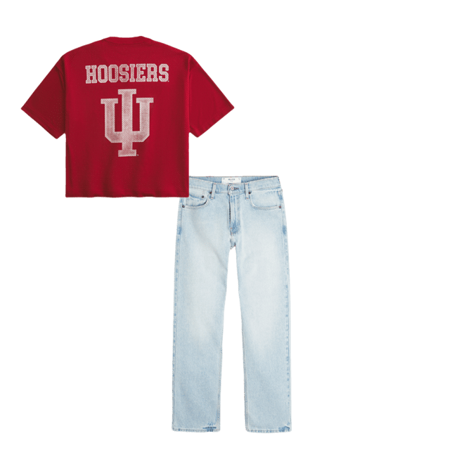 Indiana University Hoosiers Graphic Football Jersey