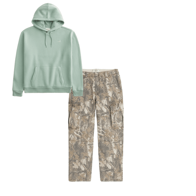 Camo Skater Baggy Cargo Pants