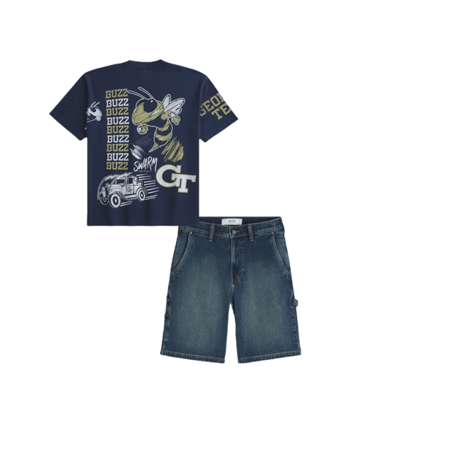 Baggy Denim Painter Shorts