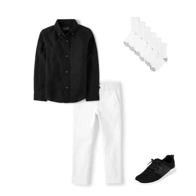2nd bundle featuring 3 items which compliment Kids Uniform Oxford Button Down Shirt