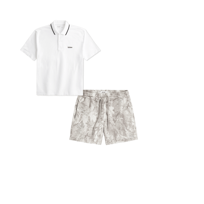 Mid-Thigh Camo Loose Fleece Shorts