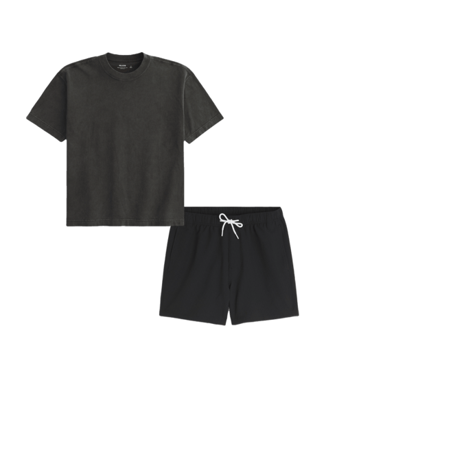Boxy Heavyweight Washed Crew T-Shirt
