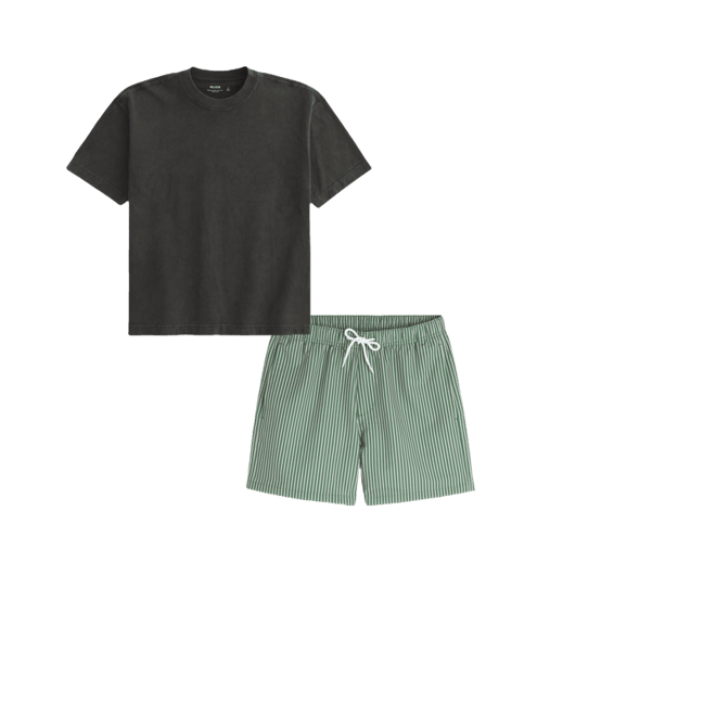 Boxy Heavyweight Washed Crew T-Shirt