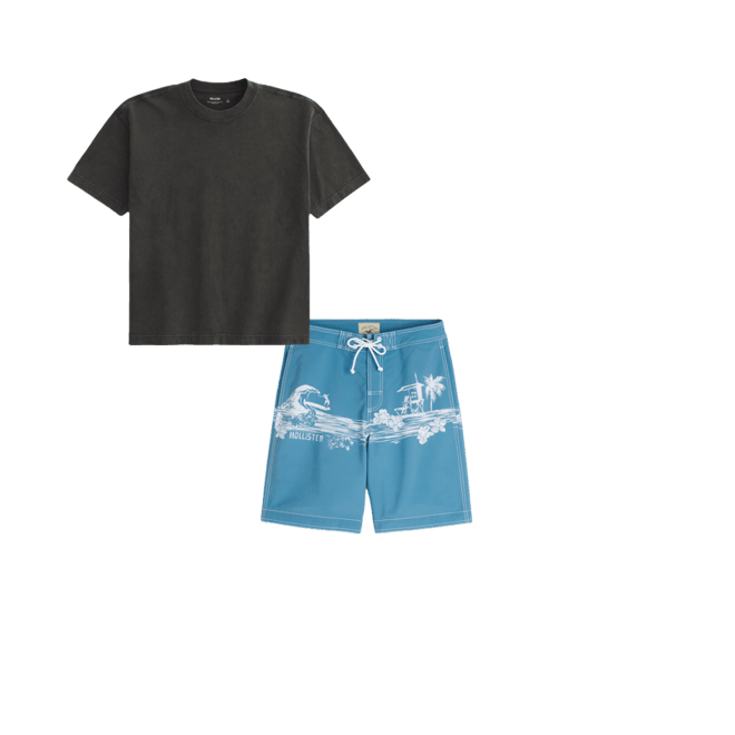 Boxy Heavyweight Washed Crew T-Shirt