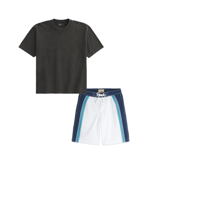 Boxy Heavyweight Washed Crew T-Shirt