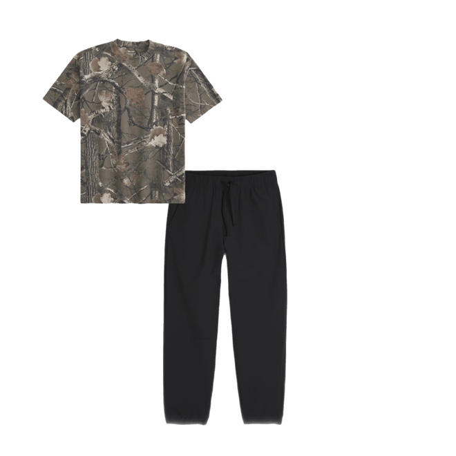 Boxy Heavyweight Camo Crew T-Shirt
