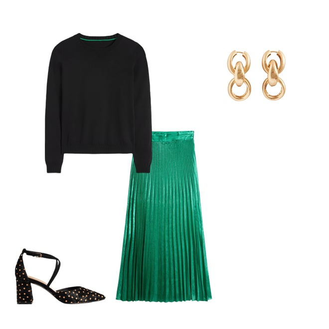 1st bundle featuring 3 items which compliment Strap Block Heel Point Courts