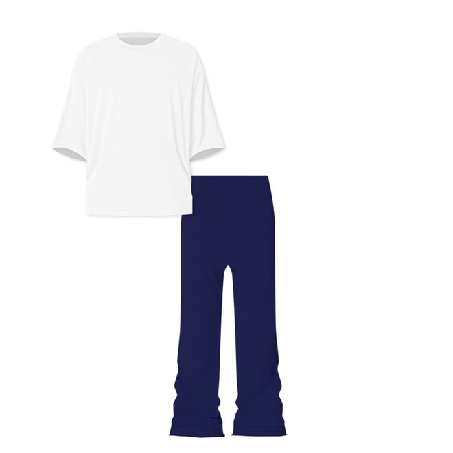 Heavy Every Day Bootcut Sweatpants - Navy | mnml | shop now
