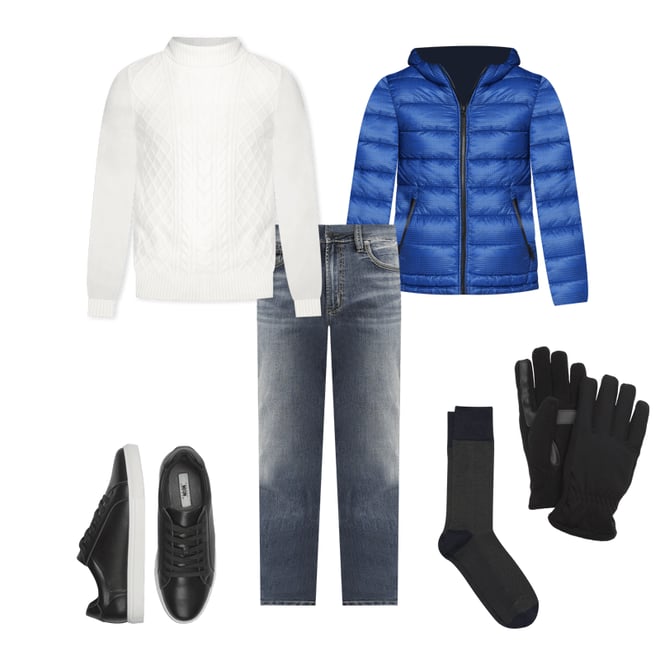 Kenneth cole reversible hooded puffer coat clearance