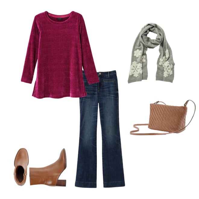 HIGH-RISE FLARE JEANS | JJill