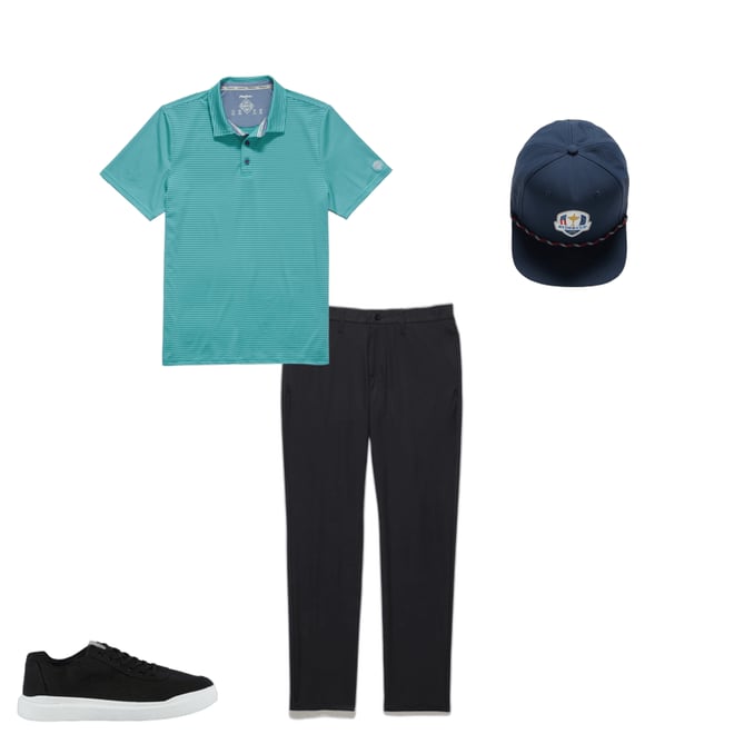 3rd bundle featuring 3 items which compliment  2025 Ryder Cup Performance Rope Hat - Navy