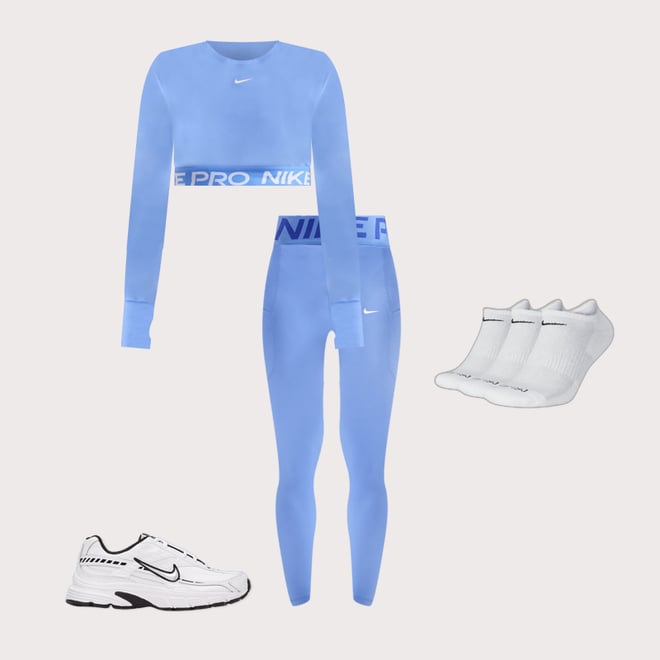 Nike Pro Dri-FIT Cropped Long-Sleeve Top