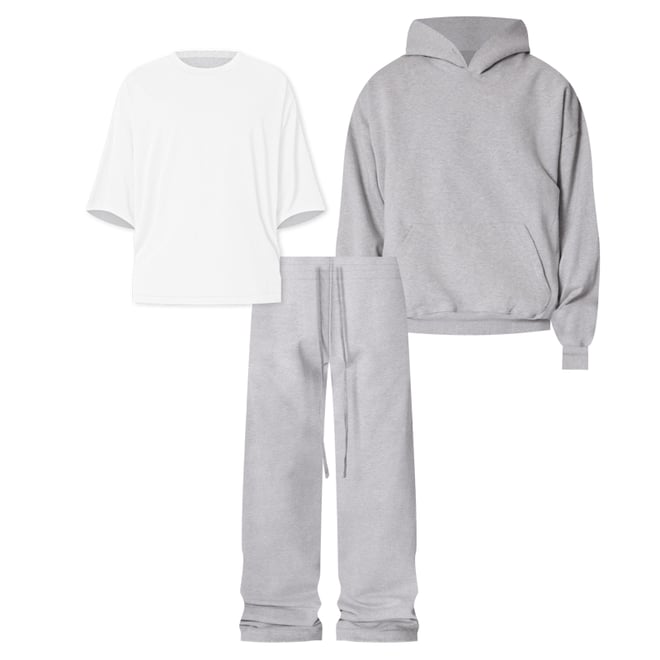 Heavy Every Day Hoodie - Marled Grey | mnml | shop now