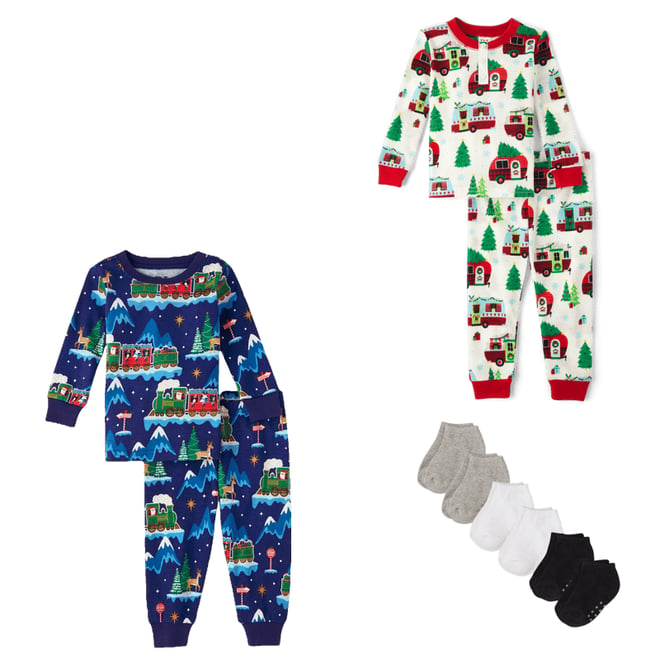 Christmas train pajamas sale