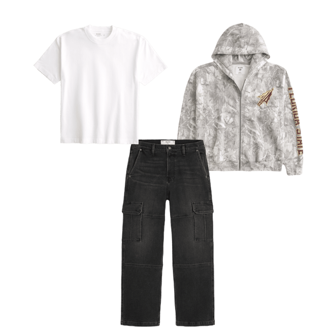 Washed Black Baggy Cargo Jeans