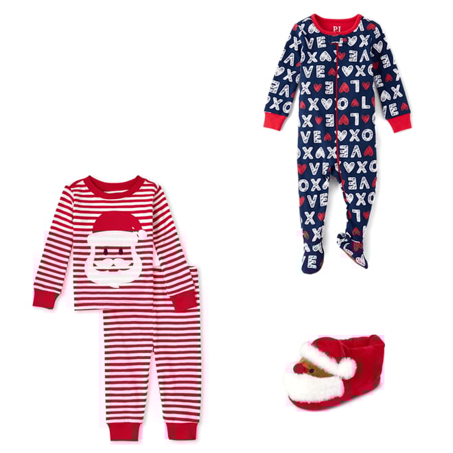 Kids striped christmas pajamas sale