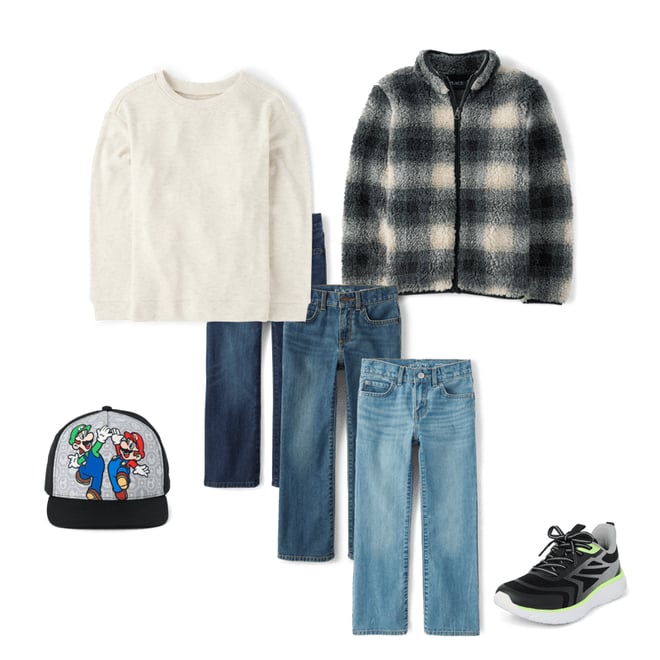 1st bundle featuring 4 items which compliment Boys Bootcut Jeans 3-Pack
